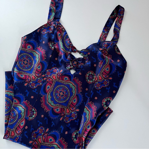 Vintage stunning women’s blue silky slip dress— Very Jenna Rink - size medium - Picture 2 of 10